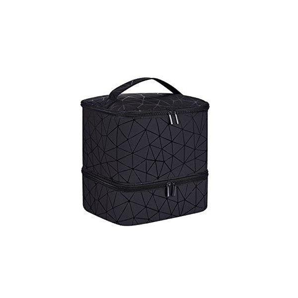 Sac de rangement pour vernis à ongles, sac de rangement double couche pour vernis à ongles, peut contenir 30 bouteilles 15 m