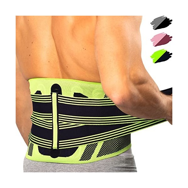 Ceinture Lombaire Maintien Homme et Femme - Soutien Dorsal pour Travail, Sports et Musculation - Ceinture du Bas du Dos Sciat