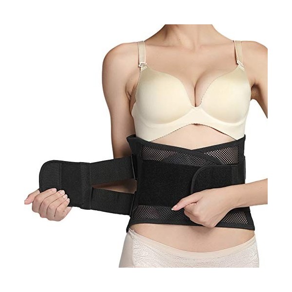 NEOtech Care Ceinture lombaire avec sangles de compression doubles et support au bas du dos EXTRA-LARGE - Tissu respirant lég