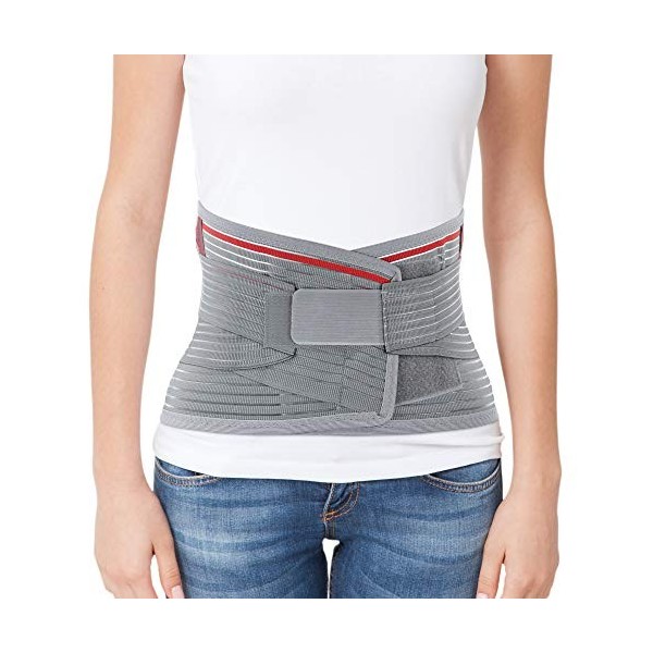 ORTONYX Ceinture de soutien lombaire Attelle dorsale lombo-sacrée - Conception ergonomique et matériau respirant - M/L taill