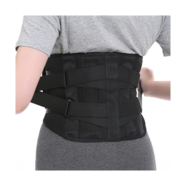 BraceUP Ceinture Lombaire Femme Homme avec Coussin Lombaire - Ceinture Abdominale, Soulagement du Mal de Dos pour les Douleur...