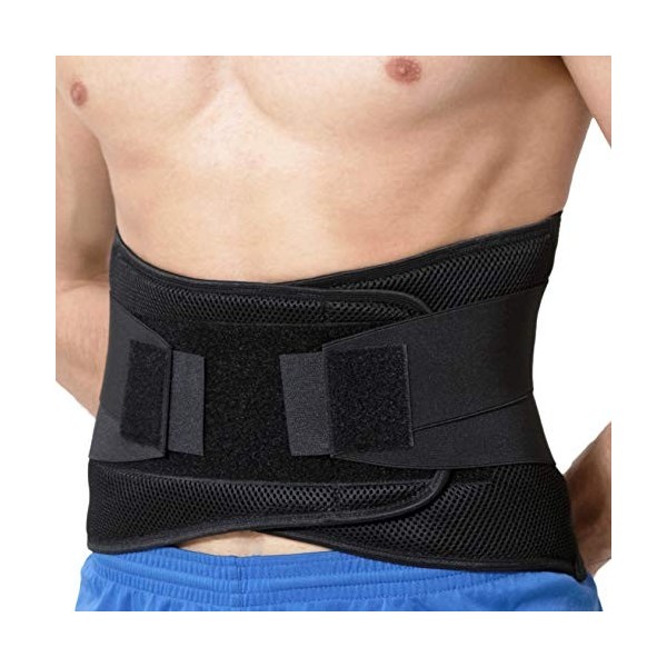 NEOtech Care Ceinture lombaire avec sangles de compression doubles - Support bas du dos EXTRA-LARGE 25CM de haut - Bande so