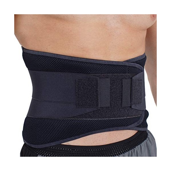 NEOtech Care Ceinture lombaire avec sangles de compression doubles - Support bas du dos EXTRA-LARGE 25CM de haut - Bande so