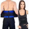 AOFETIE Réglable Neoprene Double Fermeture Lombaire Support Lombaire Ceinture Bretelles Soulagement Douleurs - 5X-Large 56-6