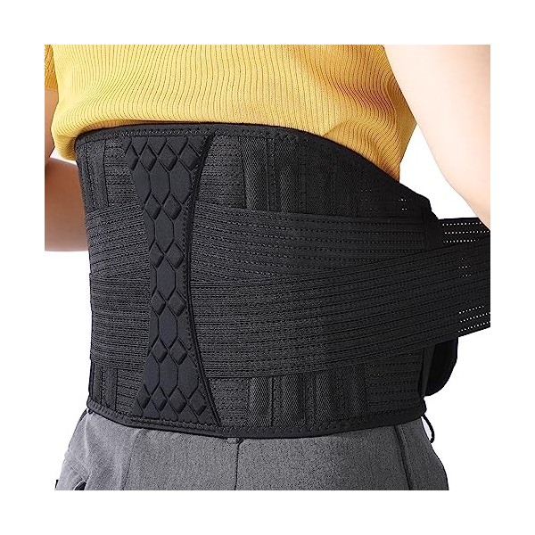 Ceinture Lombaire Homme et Femme, Ceinture de Maintien Dos Soulage la Douleur et les Tensions, Lombaire Réglable Dorsale avec