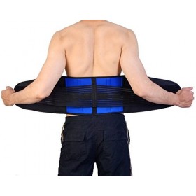 Corps et base TM, réglable en néoprène double Traction Soutien lombaire Bas du dos Ceinture Brace Soulagement de la douleur