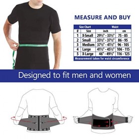 Ceinture Lombaire et Dorsale de Maintien Soulagement de Douleur Soutien le Bas du Dos Band Elastique Homme et Femme Large Noi