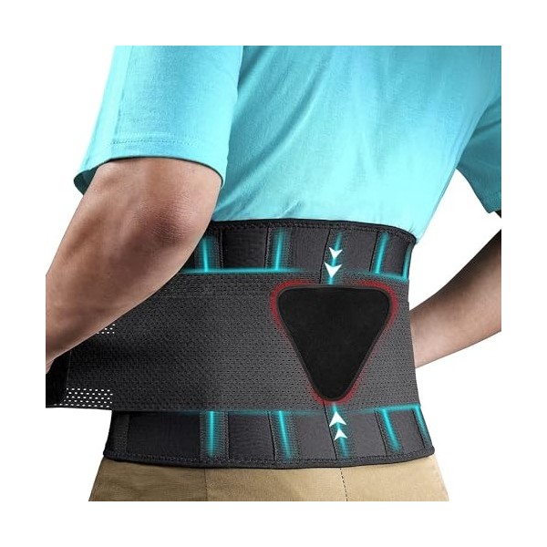 Ceinture lombaire pour homme et femme - Ceinture lombaire pour soulager la douleur et corriger la posture - Correcteur de pos