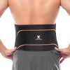 Thx4COPPER Ceinture de soutien lombaire inférieure infusée de cuivre avec Velcro noir réglable pour homme et femme - Soulagem