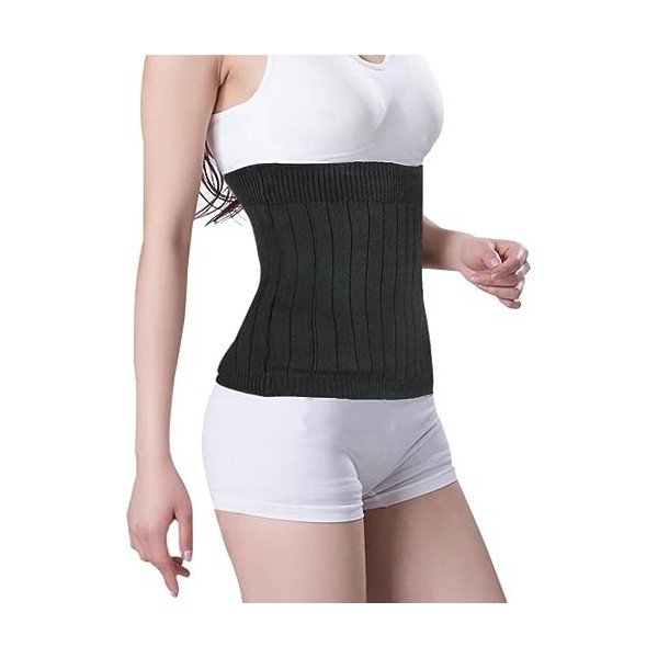 Ceinture Lombaire Femme Hiver Ceinture Tricoté Cachemire Anti-froid Chaude Elastique Ceinture Réchauffement Garder la Chaleur