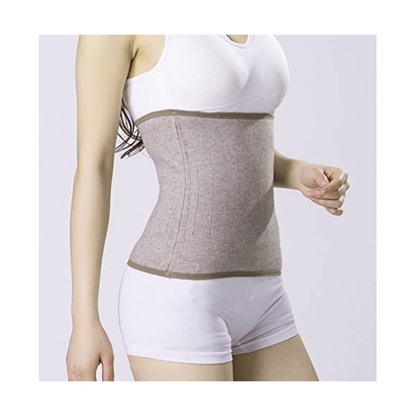 Ceinture de soutien lombaire thermique en tricot cachemire pour le ventre et les reins abdominaux Ceinture lombaire élastique