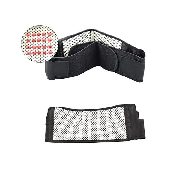 Jtseveny Ceinture de soutien auto-chauffante pour le bas du dos pour femmes et hommes, soutien lombaire, soulagement de la do