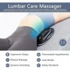 ALLILUYAA Électrique Dispositif de Traction Lombaire,Dos Masseur par Vibration à 3 Niveaux,Pression dAir Ceinture Lombaire C