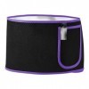 VOCOSTE Unisexe Taille Entraîneur, Taille Tondeuse Ceinture Minceur Estomac Envelopper pour Entraînement, Violet