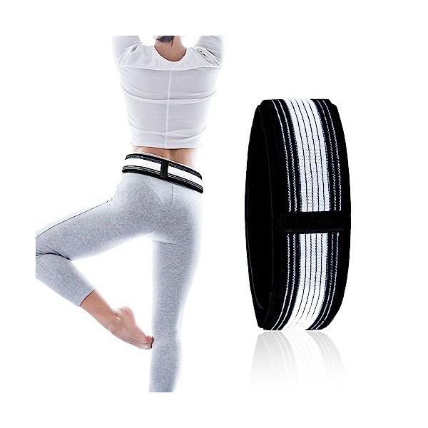 NQEUEPN Ceinture Lombaire Réglable, 80-120cm Ceinture Soutien Lombaire Soulage les Douleurs Pelviennes Lombaires et Jambes Ce