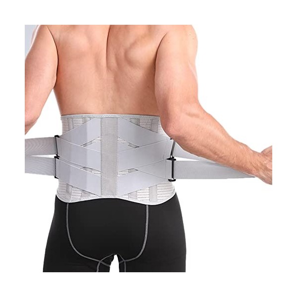 USUN Ceinture Lombaire Ceinture Dorsale Pour Hommes et Femmes-Lombaire Pour Soulagement de a Douleur,Avec Sangles de Compress