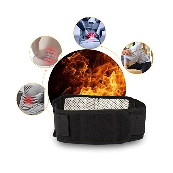 Tourmaline Autochauffant Magnétique Thérapie Ceinture de protection de taille Soutien lombaire Sport Ceinture orthopédique ré