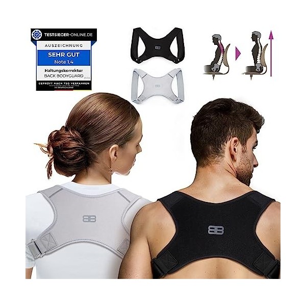 BACK BODYGUARD correcteur de posture dos - ceinture dorsale - redresse dos correcteur de posture - maintien dos-Soutien pour 