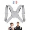 NPMED Correcteur de posture pour homme et femme | Redresseur de dos intelligent | Redresse Dos | Maintien le dos, les épaule