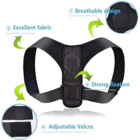 Correcteur de Posture Dos Droit Femme Homme Ceinture Dorsale - Redresseur de Dos Correcteur, Posture Correcteur Dos Redresse 