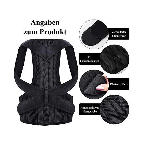 AnNido Correcteur de Posture pour Homme et Femme