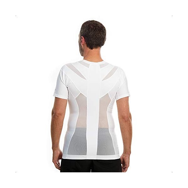 Anodyne® Posture Shirt - Hommes | Correcteur De Posture Du Dos & Épaules | Posture Corrector Tee Shirt | Réduit la douleur et