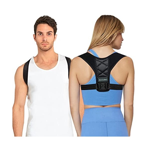 ACCUBIO Correcteur de Posture, Redresseur de Dos, Posture Correcteur Dos Redresse Dos, Soutien dos Posture Respirant Réglable