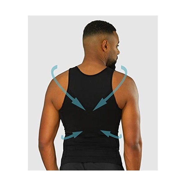 Débardeur Correcteur de Posture Homme | Anti Mal de Dos | Redresse Dos et Epaules |Compression | Maillot de Corps |