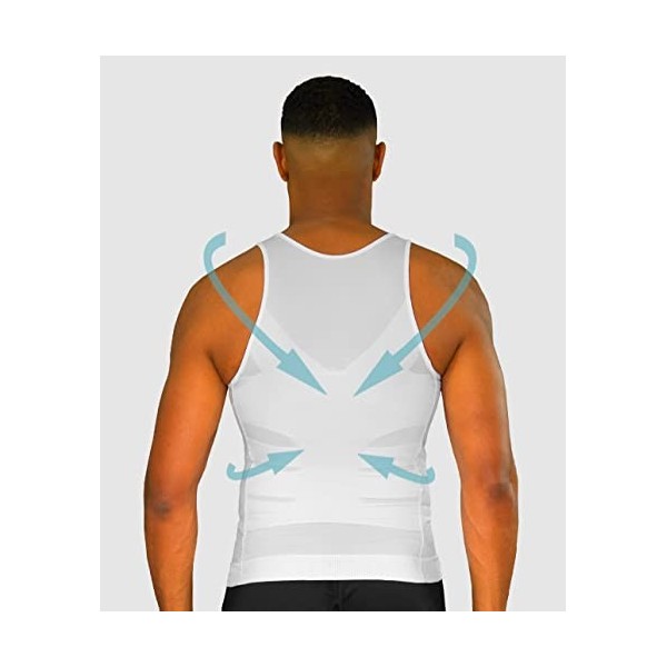 Débardeur Correcteur de Posture Homme | Anti Mal de Dos | Redresse Dos et Epaules |Compression | Maillot de Corps |