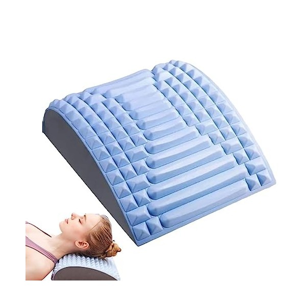 Refresh - Neck & Back Stretcher, Back Neck Cracker for Lower Back Pain Relief, Back Stretcher with Massage Point, Multi-Level