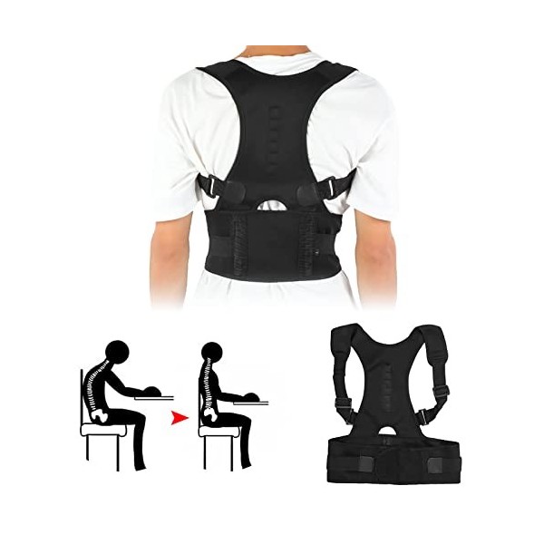 Posture Correcte pour le Dos, Ceinture Correctrice de Posture, Correcteur de Posture Dorsale Réglable, Correction de Posture 