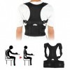 Posture Correcte pour le Dos, Ceinture Correctrice de Posture, Correcteur de Posture Dorsale Réglable, Correction de Posture 