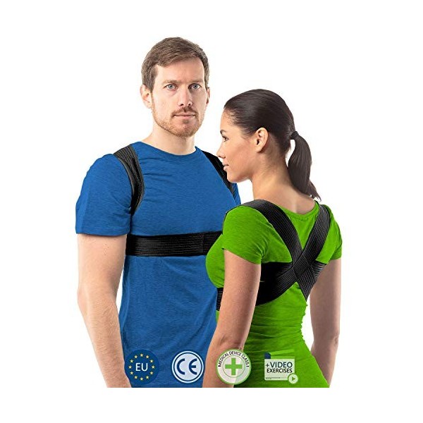 Correcteur de posture - Redresseur de dos - Ceinture dorsale - Homme et femme - Ceinture pour le dos - Redresse dos - Ceintur