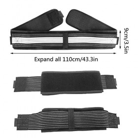 Dainely Ceinture de Soutien du Bas du Dos Respirant pour Femmes et Hommes, Bassin, Taille - Ceinture de Soutien réglable anti