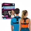 CORRECTEUR DE POSTURE POUR HOMME & FEMME | TAILLE AJUSTABLE | SOULAGE LES DOULEURS DORSALES | SOUTIEN LE HAUT DU DOS | REDRES