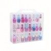 Mnixy Organisateur de vernis à ongles transparent - 48 compartiments