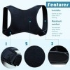 wellmall-hula correcteur de posture dos - ceinture dorsale - redresse dos correcteur de posture - maintien dos-Soutien pour l