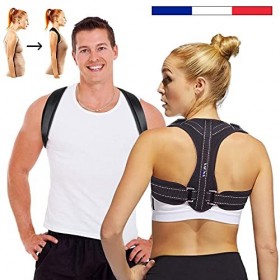Saona Concept Redresse Dos - Correcteur de Posture Dos pour Femme, Homme, Enfant - Soutien & Maintien du Dos - Soulage douleu