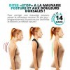 Saona Concept Redresse Dos - Correcteur de Posture Dos pour Femme, Homme, Enfant - Soutien & Maintien du Dos - Soulage douleu