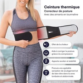 RcOcio Ceinture-Correcteur de Posture Homme-Femme/Correcteur Posture Lombaire/Ceinture Lombaire Chauffante Dos/Mal de Dos lié