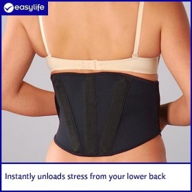 Easy Life Support arrière en Titane pour Sangle de Ceinture réglable Noir