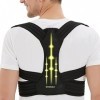 SHAPERKY Redresse dos correcteur de posture, orthèse réglable pour le haut du dos, support de la mémoire musculaire, soulagea