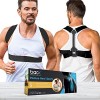 back Posture Hero™ Sports pour homme et femme – Soutien de posture primé noir/gris anthracite, taille L 