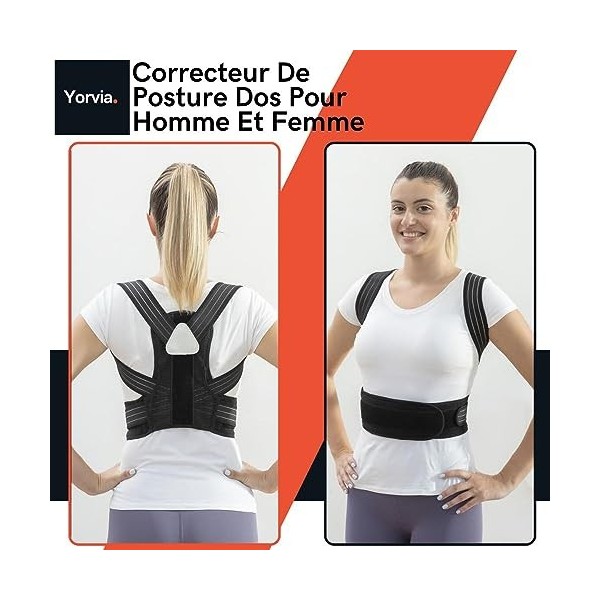 Correcteur De Posture Pour Homme Et Femme Correcteur Arrière Réglable Sur Le Haut Du Tronc Vous Aidera À Corriger Votre Postu