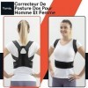 Correcteur De Posture Pour Homme Et Femme Correcteur Arrière Réglable Sur Le Haut Du Tronc Vous Aidera À Corriger Votre Postu