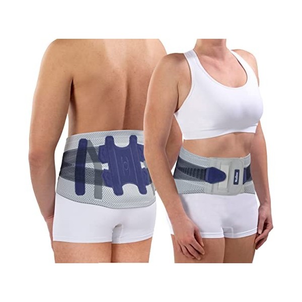 Bandage dorsal actif Premium Train | Homme et Femme | Soutien & Stabilisant | Bandage lombaire S 65-85 cm 