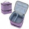 GR69N Organisateur de vernis à ongles et étui de lampe à ongles portable pour 30 flacons 15 ml et kit à ongles et 1 lampe à