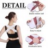 DEZ 3Pcs Correcteur De Posture, Lavable Lisseur Dorsal Réglable Posture Correcteur Dos Pour Femme Et Homme,Redresseur De Dos,