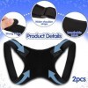 Correcteur de Posture, 2 Pcs Posture Orthèse, Correcteur de Posture Réglable pour Homme et Femme, Redresseur de Dos pour Soul