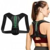Correcteur de Posture Dos, Redresseur De Dos,Maintien du Dos Droit, du Cou et des Épaules,Correcteur De Posture pour Homme Fe